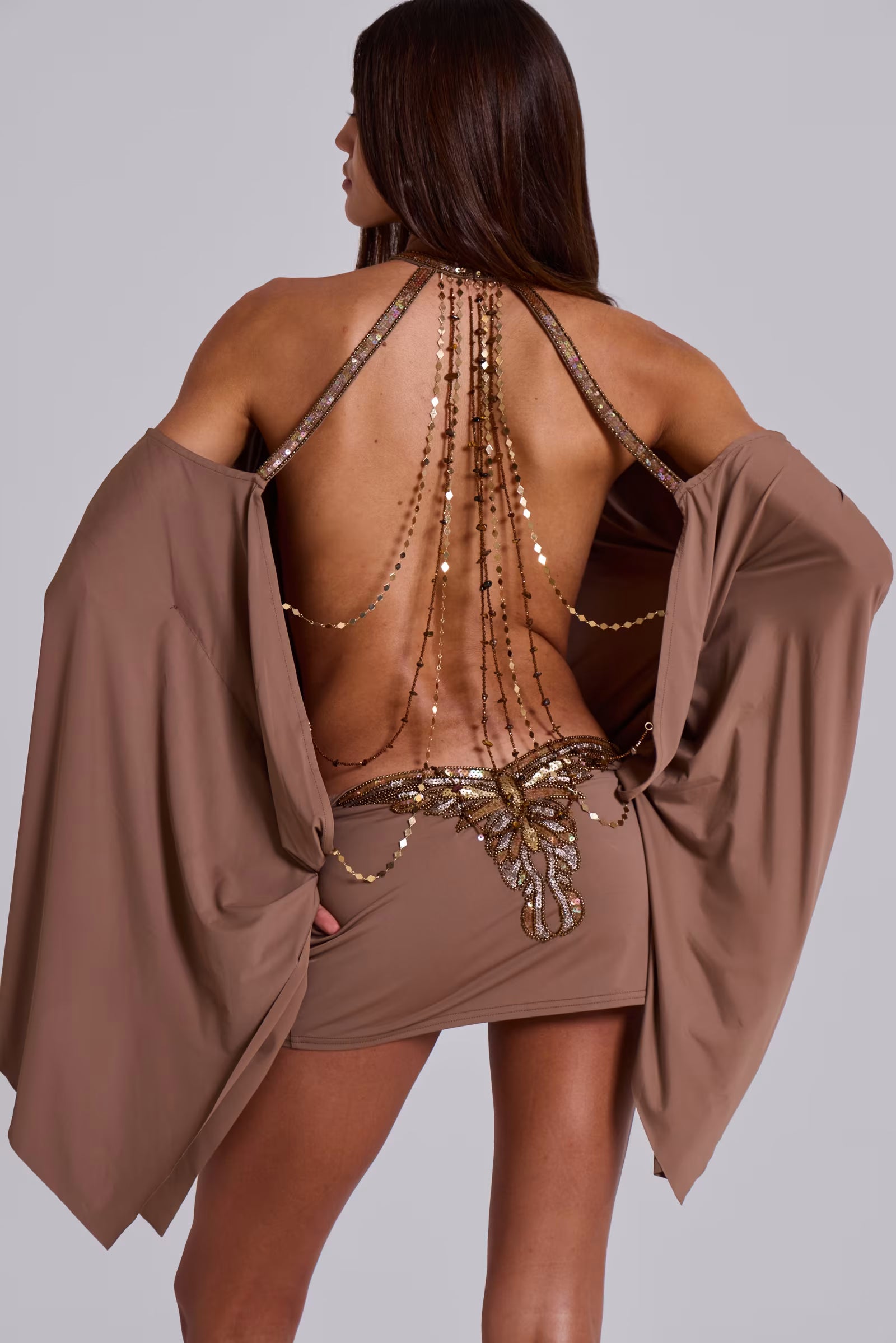 ROBE PAPILLON JADED